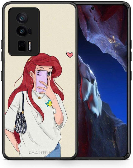 Smartfits Walking Mermaid Back Cover White (Poco F5 Pro) 8469451571539_46831866806611