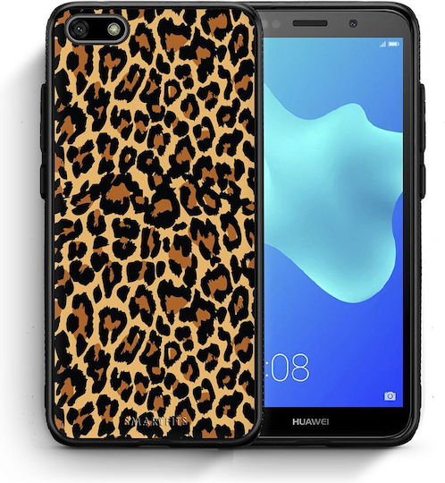 Smartfits Animal Leopard Umschlag Rückseite Orange (Huawei Y5 2018 / Honor 7S)