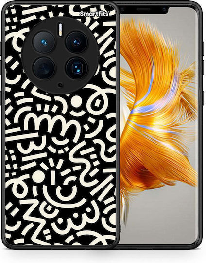 Smartfits Doodle Art Back Cover Negru (Huawei Mate 50 Pro)