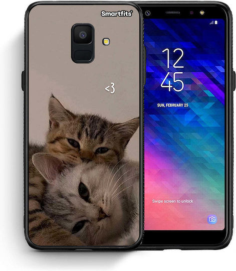 Smartfits Cats In Love Back Cover Bej (Galaxy A6 2018)