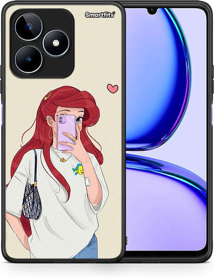 Smartfits Walking Mermaid Back Cover Λευκό (Realme C53)