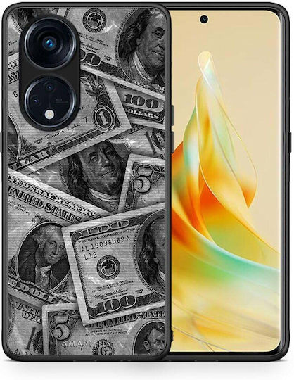 Smartfits Money Dollars Back Cover Gray (Oppo Reno8T 5G, A1 Pro) 9461279064403_49379845996883