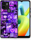 Smartfits Collage Stay Wild Back Cover Violet (Redmi A1+ / A2+)