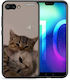 Smartfits Cats In Love Задна корица Бежов (Honor 10)