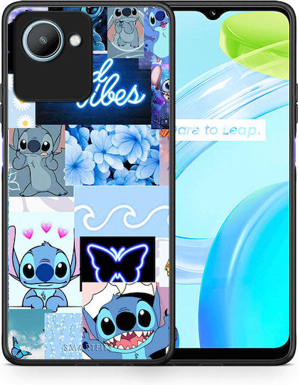 Smartfits Collage Good Vibes Umschlag Rückseite Blau (Realme C30) 8427770413395_46689012515155