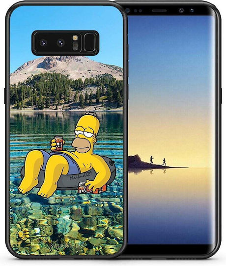 Smartfits Summer Happiness Umschlag Rückseite Gelb (Galaxy Note 8)