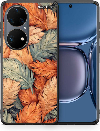 Smartfits Autumn Leaves Umschlag Rückseite Orange (Huawei P50) 8558180860243_47172766826835