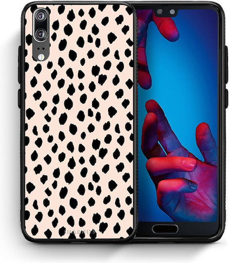 Smartfits Polka Dots Back Cover Μπεζ (Huawei P20)