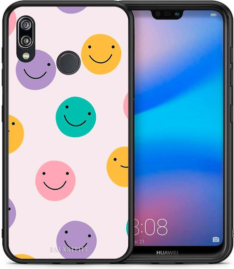 Smartfits Smiley Faces Задна корица Многоцветен (Huawei P20 Lite)