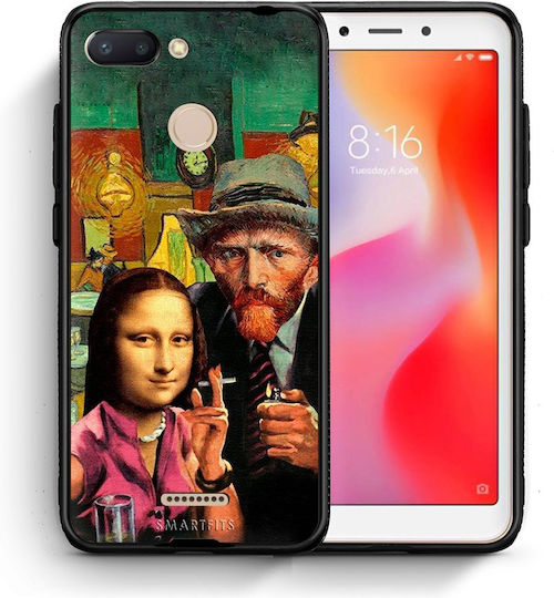 Smartfits Funny Art Back Cover Multicolour (Redmi 6)