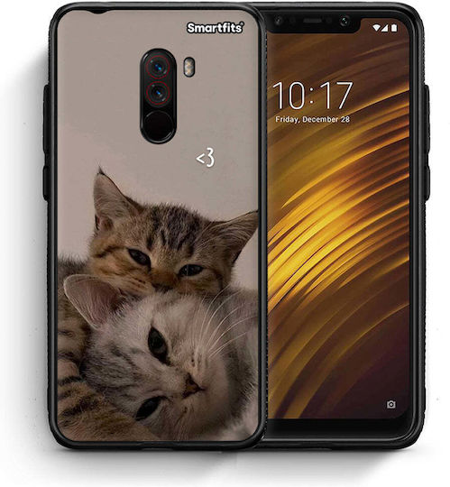 Smartfits Cats In Love Back Cover Bej (Pocophone F1) A00_SM1-XI-POCF1_CATSINLOVE_RO1