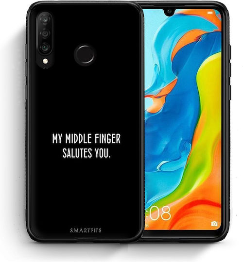 Smartfits Salute Back Cover Negru (Huawei P30 Lite)