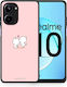 Smartfits Valentine Love Umschlag Rückseite Rosa (Realme 10)