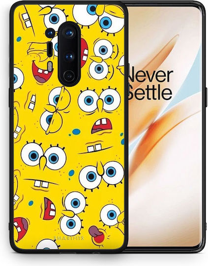 Smartfits Popart Sponge Задна корица Жълт (OnePlus 8 ProRealme 8/8 Pro)