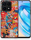 Smartfits Popart Omg Umschlag Rückseite Mehrfarbig (Honor X8a)
