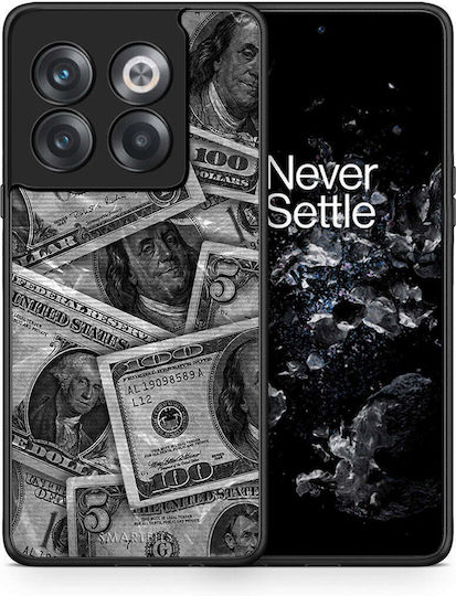 Smartfits Money Dollars Задна корица Сив (OnePlus 10T)