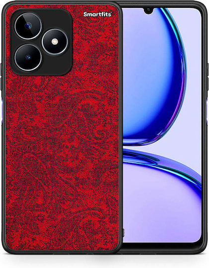 Smartfits Paisley Cashmere Umschlag Rückseite Rot (Realme C53) 8628493779283_47410158272851