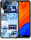 Smartfits Collage Good Vibes Umschlag Rückseite Blau (OnePlus Nord N100) 7631335391387_43303506182299