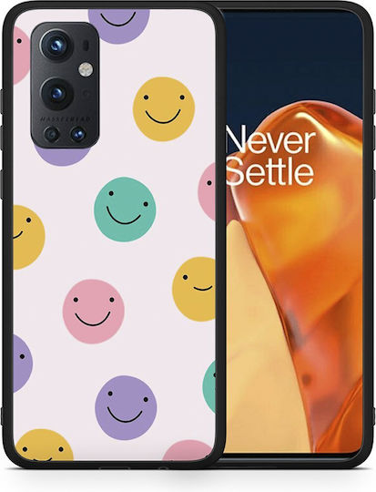 Smartfits Smiley Faces Back Cover Multicolour (OnePlus 9 Pro)