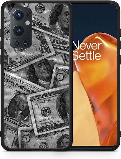 Smartfits Money Dollars Umschlag Rückseite Gray (OnePlus 9 Pro)