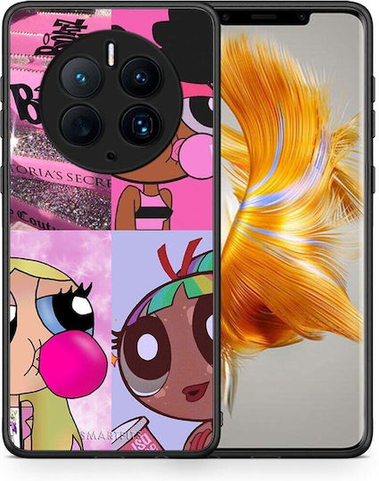 Smartfits Bubble Girls Umschlag Rückseite Lila (Huawei Mate 50 Pro) A00_SM1-HU-MAT50PR_BUBBLEGIRLS_R