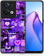 Smartfits Collage Stay Wild Back Cover Violet (Oppo Reno8) 8428762759507_46697333162323