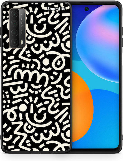 Smartfits Doodle Art Back Cover Μαύρο (Huawei P Smart 2021)