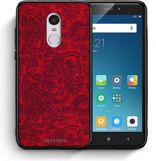 Smartfits Paisley Cashmere Back Cover Roșu (Redmi Note 4) 7175480967323_41416539078811