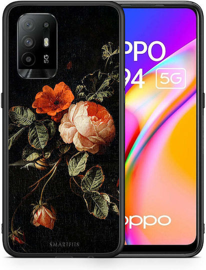 Smartfits Vintage Roses Back Cover Μαύρο (Oppo A94)