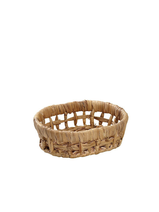 S Decorative Basket Wicker with Handles Beige 20x15x6.5cm Espiel