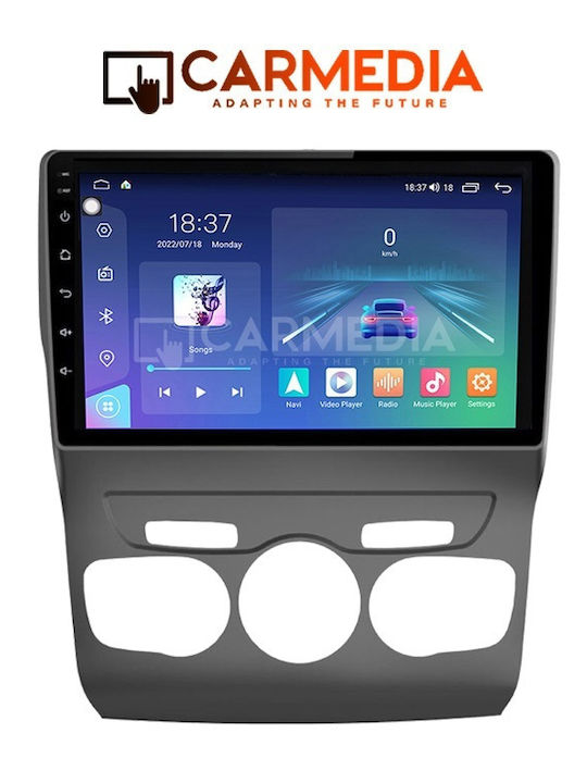 Carmedia Sistem Audio Auto pentru Citroen C4 / DS4 2011-2018 (Bluetooth/USB/WiFi/GPS/Apple-Carplay/Android-Auto) cu Ecran Tactil 10"