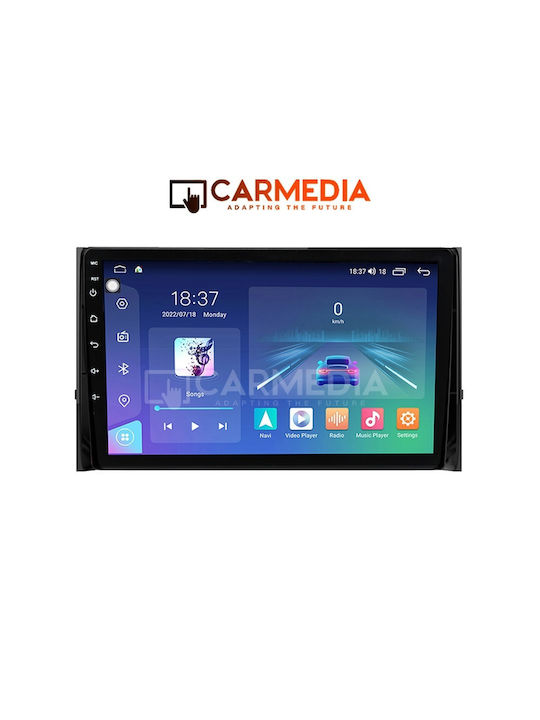 Carmedia Автомобилна Аудио Система (Блутут/USB/WiFi/GPS/Apple-Carplay/Android-Auto) с Тъчскрийн 9"