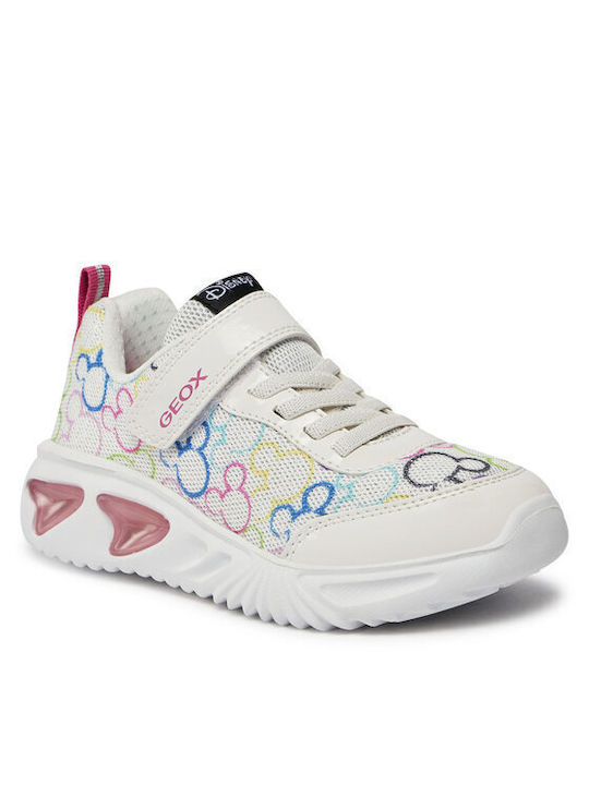 Geox Kids Sneakers J Assister Anatomic White