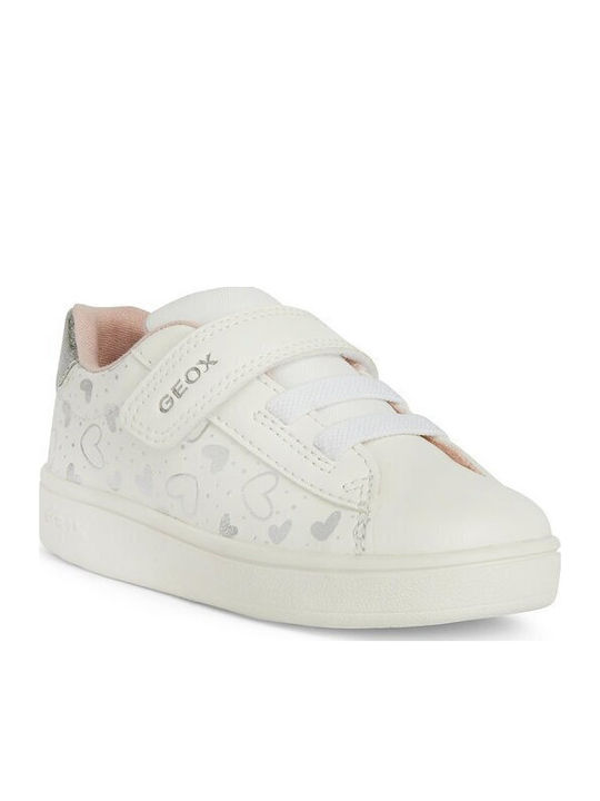 B Eclyper Παιδικά Sneakers Ανατομικά με Σκρατς Λευκά