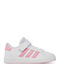 Grand Court 2.0 EL K Kids Sneakers with Hook & Loop Closure White