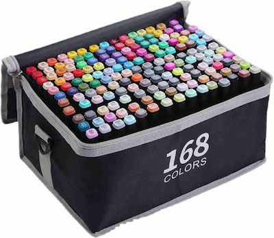 Drawing Markers Double Tip Set 168 Colors