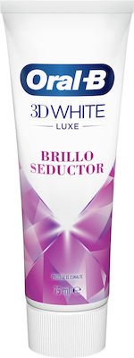 Oral-B 3D White Luxe Brillo Seductor Toothpaste for Whitening 75ml