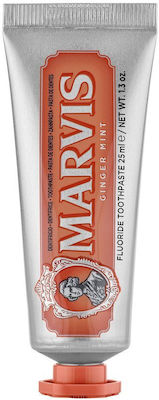 Marvis Ginger Mint Toothpaste for Ulitis , Plaque & Cavities 25ml