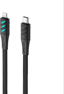 Havit LED USB-C to Lightning Cable Μαύρο 1m (CB6255)