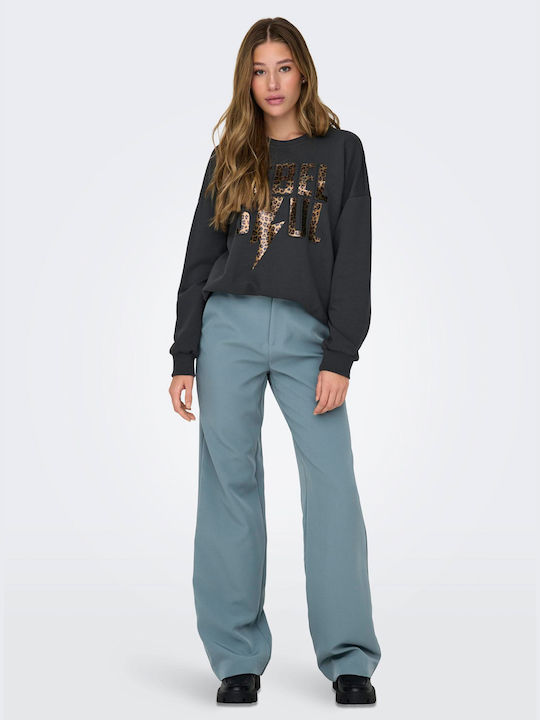 Only Women's High-waisted Fabric Trousers in Wi...