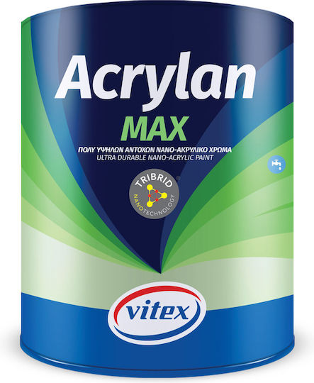 Vitex Acrylan Max Base Tr Plastic Acrilyc Paint for Exterior Use White 2.715lt
