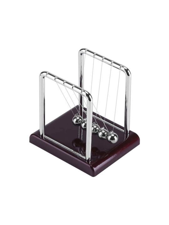 Newton's Cradle for Office Decor Accessories made of Metallic 8.5x7x9 cm in Brown color