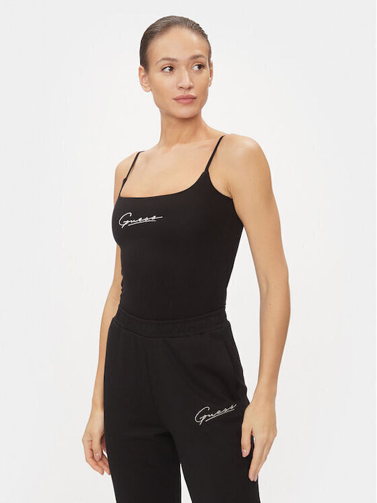 Guess Women's Athletic Blouse Sleeveless Black