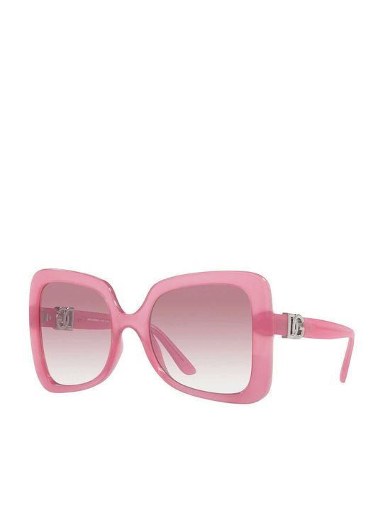 Dolce & Gabbana Γυναικεία Γυαλιά Ηλίου με Ροζ Κοκκάλινο Σκελετό DG6193U 145