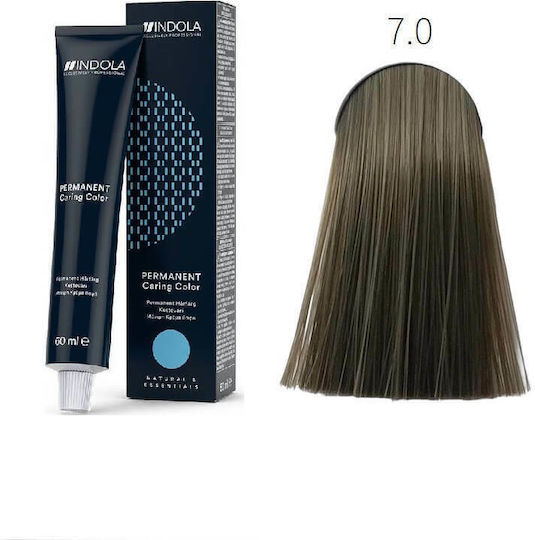 Indola Permanent Caring Color Natural & Essentials Hair Dye 7.0 Blonde 60ml