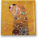 Artifact Album Embrace of Klimt 30 Pages Yellow made of Leatherette 24x24cm