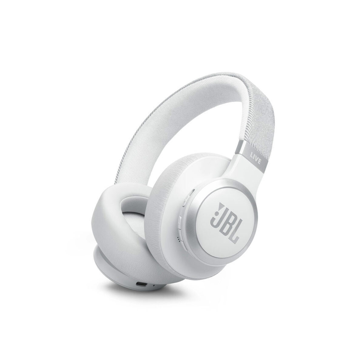 JBL Live 770NC Ασύρματα / Ενσύρματα Over Ear Ακουστικά με 65 ώρες Λειτουργίας και Quick Charge Λευκά