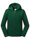Kids Cardigan Sweatshirt Cotton with Hooded Bottle Green