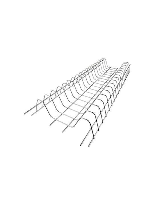 FFG Suport Pentru Farfurii De Dulap Metalic 106.5 Cm Argintiu