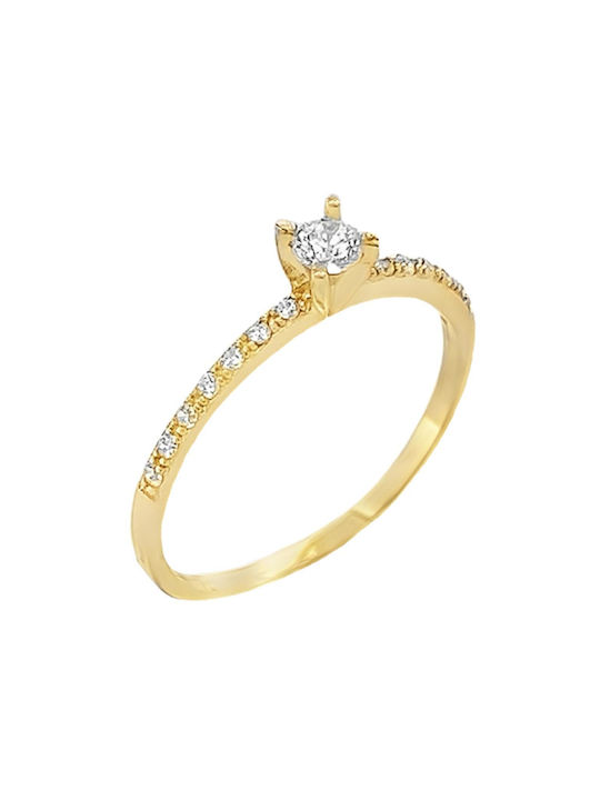 Xryseio Single Stone from Gold 14K